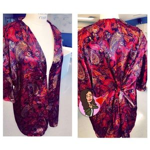 Custom made silk robe